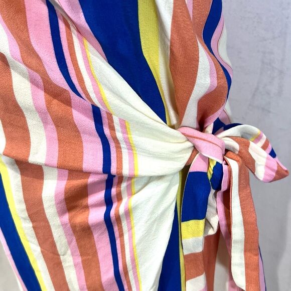 Line & Dot Rory striped wrap dress size medium - Picture 6 of 10